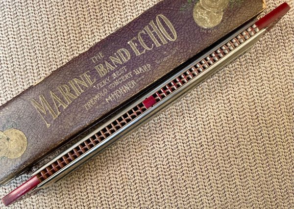 Harmonica Hohner Echo Tremolo, vintage pre-war, 4 keys in one